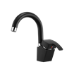 Arta Basin Mixer With Short Spout Black