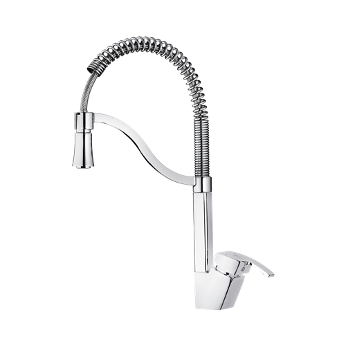 Arta Sink mixer with Springy Spout Chrome 