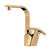 Arta Basin Mixer With Short Spout Gold