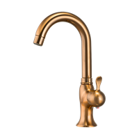 Tida Basin Mixer With Short Spout Rose Gold