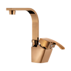 Arta Basin Mixer With Short Spout Rose Gold