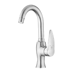 Parvaneh Basin Mixer With Short Spout Steel 