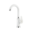 Anita Basin Mixer With Short Spout White